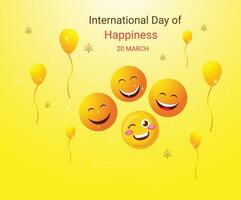 International day of Happiness vector