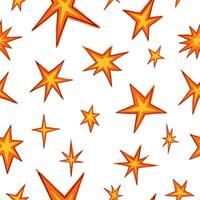 brillante ornamento de estrellas formas resumen vector sin costura modelo. diseño para imprimir, envase papel, textil, fondos de pantalla, fondo, decoración.