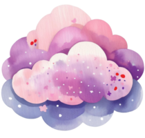 AI generated a pastel cloud png