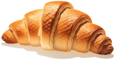 ai généré croissant isolé sur blanc Contexte png