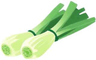 ai généré vert oignon, illustration png