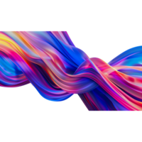 AI generated Colorful Twisted Ribbon Background png