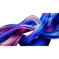 AI generated Colorful Twisted Ribbon Background png