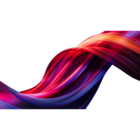 AI generated Colorful Twisted Ribbon Background png