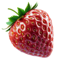 ai generado realista cerca arriba Fresco fresa Fruta png