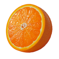 ai généré réaliste Frais Orange tranche png