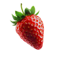 ai généré réaliste proche en haut Frais fraise fruit png