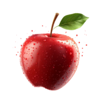 ai genererad färsk röd äpple png