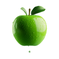 ai généré Frais vert Pomme png