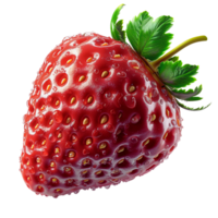 ai gegenereerd realistisch dichtbij omhoog vers aardbei fruit png