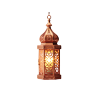 ai généré décoratif islamique lanterne png