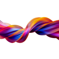 AI generated Colorful Twisted Ribbon Background png