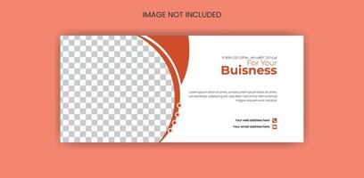 Creative social media cover design template. vector