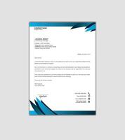 Simple and attractive letterhead design template. vector