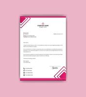 Simple and attractive letterhead design template. vector