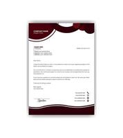Simple and attractive letterhead design template. vector