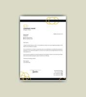 Simple and attractive letterhead design template. vector