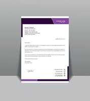 Simple and attractive letterhead design template. vector