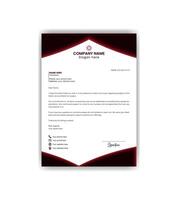 Simple and attractive letterhead design template. vector