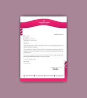 Simple and attractive letterhead design template. vector