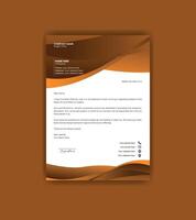 Simple and attractive letterhead design template. vector