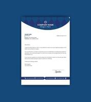 Simple and attractive letterhead design template. vector