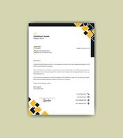 Simple and attractive letterhead design template. vector