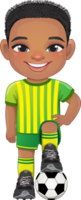 Soccer player boy international uniform png