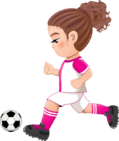 fútbol jugador niña internacional uniforme png
