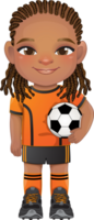 Soccer player boy international uniform png