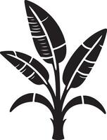 House plant vector icon, clipart, symbol, black color silhouette 17