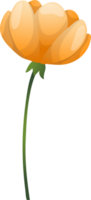 bloemen elementen. bloem en groen bladeren. bruiloft concept png