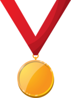 Golden award medal with a number Illustration from geometric png