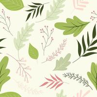 Abstract floral leave background Vector design border frame