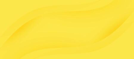 Dynamic 3D modern abstract yellow background, minimal paper background. vector