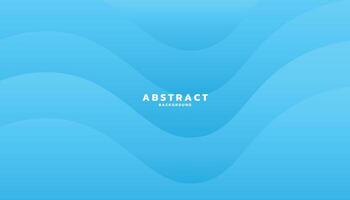 Blue abstract vector background with wave design