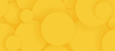 Dynamic 3D modern abstract yellow background, minimal paper background. vector