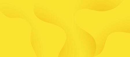 Dynamic 3D modern abstract yellow background, minimal paper background. vector