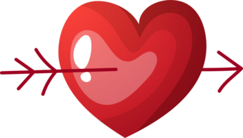 rojo enamorado elemento png