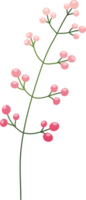 bloemen elementen. bloem en groen bladeren. bruiloft concept png