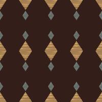 Traditional Ethnic ikat motif fabric pattern background geometric .African Ikat embroidery Ethnic oriental pattern brown background wallpaper. Abstract,vector,illustration.Texture,frame,decoration. vector