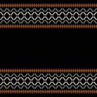 Traditional Ethnic ikat motif fabric background pattern geometric .African Ikat embroidery Ethnic oriental pattern black background wallpaper. Abstract,vector,illustration.Texture,frame,decoration. vector