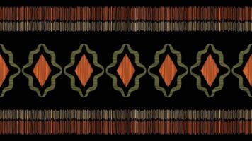 Traditional Ethnic ikat motif fabric background pattern geometric .African Ikat embroidery Ethnic oriental pattern black background wallpaper. Abstract,vector,illustration.Texture,frame,decoration. vector