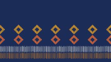 Traditional Ethnic ikat motif fabric pattern geometric style.African Ikat embroidery Ethnic oriental pattern blue background wallpaper. Abstract,vector,illustration.Texture,frame,decoration. vector