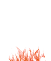 Transparent fire flames isolated transparency background png