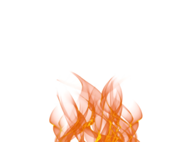 Transparent fire flames isolated transparency background png