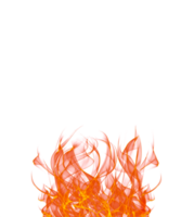 Transparent fire flames isolated transparency background png