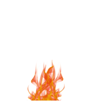 Transparent fire flames isolated transparency background png