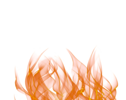 Transparent fire flames isolated transparency background png