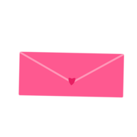 The envelope has a pink color png